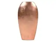 LivingStyles Apex Ceramic Flat Vase, Medium, Pink offer