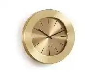 LivingStyles Reem Metal Frame Round Wall Clock, 35cm offer