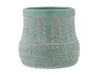 LivingStyles Bodil Ceramic Vase, Small, Sage offer