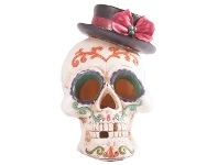 LivingStyles Calavera Art Sculpture, Man in Bow Hat offer