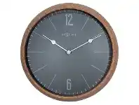 LivingStyles NeXtime Cork Frame Round Wall Clock, 30cm, Grey offer