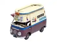 LivingStyles Boutica Handmade Tin Volkswagen 1966 Ice Cream Bus Model offer