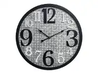 LivingStyles Bricka Metal Round Wall Clock, 50cm offer