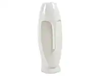 LivingStyles The Face Ceramic Tall Vase, Large, Pearl White offer