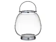LivingStyles Leah Glass Vase / Hurricane Lantern, Small offer