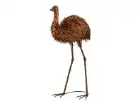 LivingStyles Medlow Rustic Metal Emu Statue, Large offer