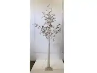 LivingStyles Melvin LED Glitter Leaf Tree, 180cm, Silver / White offer