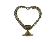 LivingStyles Davila Metal Heart Wreath Tealight Holder offer