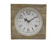LivingStyles Castro Wooden Square Table Clock, 20cm offer
