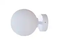 LivingStyles Orb Wall Light, 1 Light, Medium, White offer