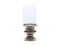LivingStyles Steele Metal & Glass Hurricane / Candle Holder, Extra Small offer
