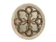 LivingStyles Alsace Rustic Country Round Wall Art, 60cm offer