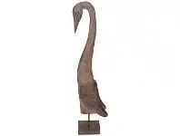 LivingStyles Stanmore Carved Mango Wood Bird Sculpture, Large offer