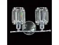 LivingStyles Tylor Asfour Crystal Wall Light, 2 Light, Chrome offer