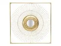 LivingStyles Olmi Metal Wall Art with Mirror, 70cm offer