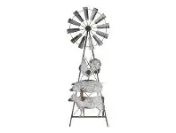 LivingStyles Farmyard Windmill Metal Wall Art, 106cm offer