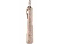 LivingStyles Margis Carved Mango Wood Tribal Lady Sculpture, No.1 offer