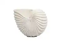 Elanora Cement Nautilus Vase, Small