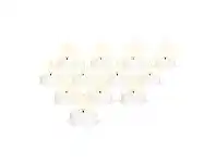 Uyuni Remote Enabled LED Flameless Tealight, Set of 12, Nordic White
