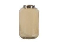 LivingStyles Danston Lustre Glass Vase, Small, Amber offer