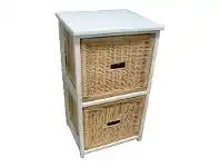 LivingStyles Umina 2 Cane Drawer Mango Wood Cabinet offer