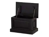 Set of 2 Tasmania Solid Mahogany Timber Blanket Boxes, Small, Chocolate