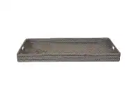 LivingStyles Savannah Rattan Tray, Rectangle, Large, White Wash offer