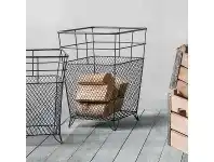 LivingStyles Lunde Metal Wire Storage Basket, Large offer