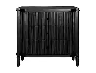 LivingStyles Arielle 3 Drawer Accent Chest, Black offer