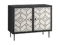 LivingStyles Anji Bone Inlaid Wooden 2 Door Accent Cabinet offer