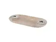 LivingStyles Monroe Mango Wood Oval Tray offer