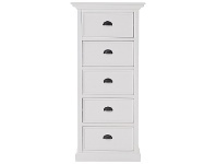 LivingStyles Halifax Grand Mahogany Timber 5 Drawer Storage Unit offer