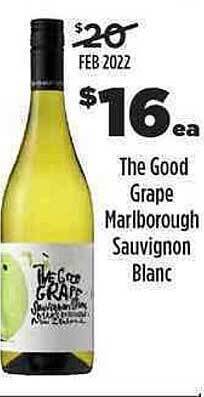Liquorland The Good Grape Marlborough Sauvignon Blanc offer