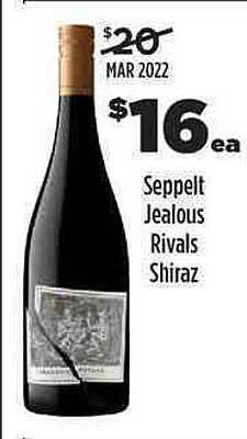 Liquorland Seppelt Jealous Rivals Shiraz offer