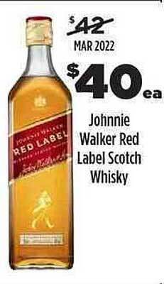 Liquorland Johnnie Walker Red Label Scotch Whisky offer