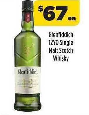 Liquorland Glenfiddich 12YO Single Malt Scotch Whisky offer