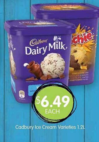 Spudshed Cadbury Ice Cream 1.2L offer