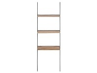 Look Commercial Grade Reclaimed Timber & Iron Ladder Display Shelf
