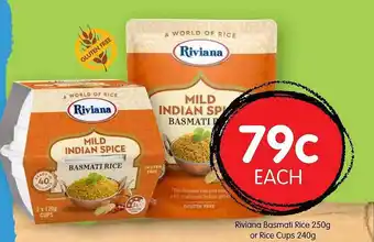 Riviana Basmati Rice 250g Or Rice Cups 240g
