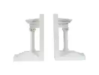 LivingStyles Britni 2 Piece Roman Column Bookend Set offer