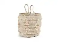 LivingStyles Norwich Hand Embroidered Cotton Basket offer
