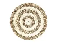 LivingStyles Tevin Hand Woven Rattan Round Tray / Wall Art, Circles, 70cm, Brown offer
