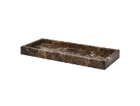 LivingStyles Aquanova Hammam Natural Stone Rectangular Tray, Brown offer