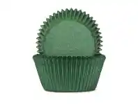 The Party People Shop Baking Cups - 7 cm Dark Green 100 pk offer