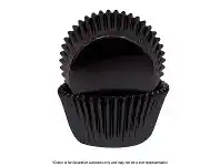 The Party People Shop Baking Cups - 6 cm Foil, Black 72 pk offer