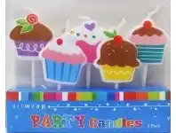 Candle Set - Cupcakes 5 pk
