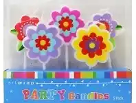 The Party People Shop Candle Set - Bright Flowers 5 pk offer