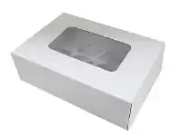 The Party People Shop Cupcake Box - White 12 Spaces offer