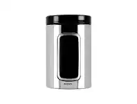 LivingStyles Brabantia Window Storage Canister, 1.4 Litre, Brilliant Steel offer