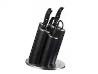Wesco Stainless Steel Asia Knife Block Set, Black